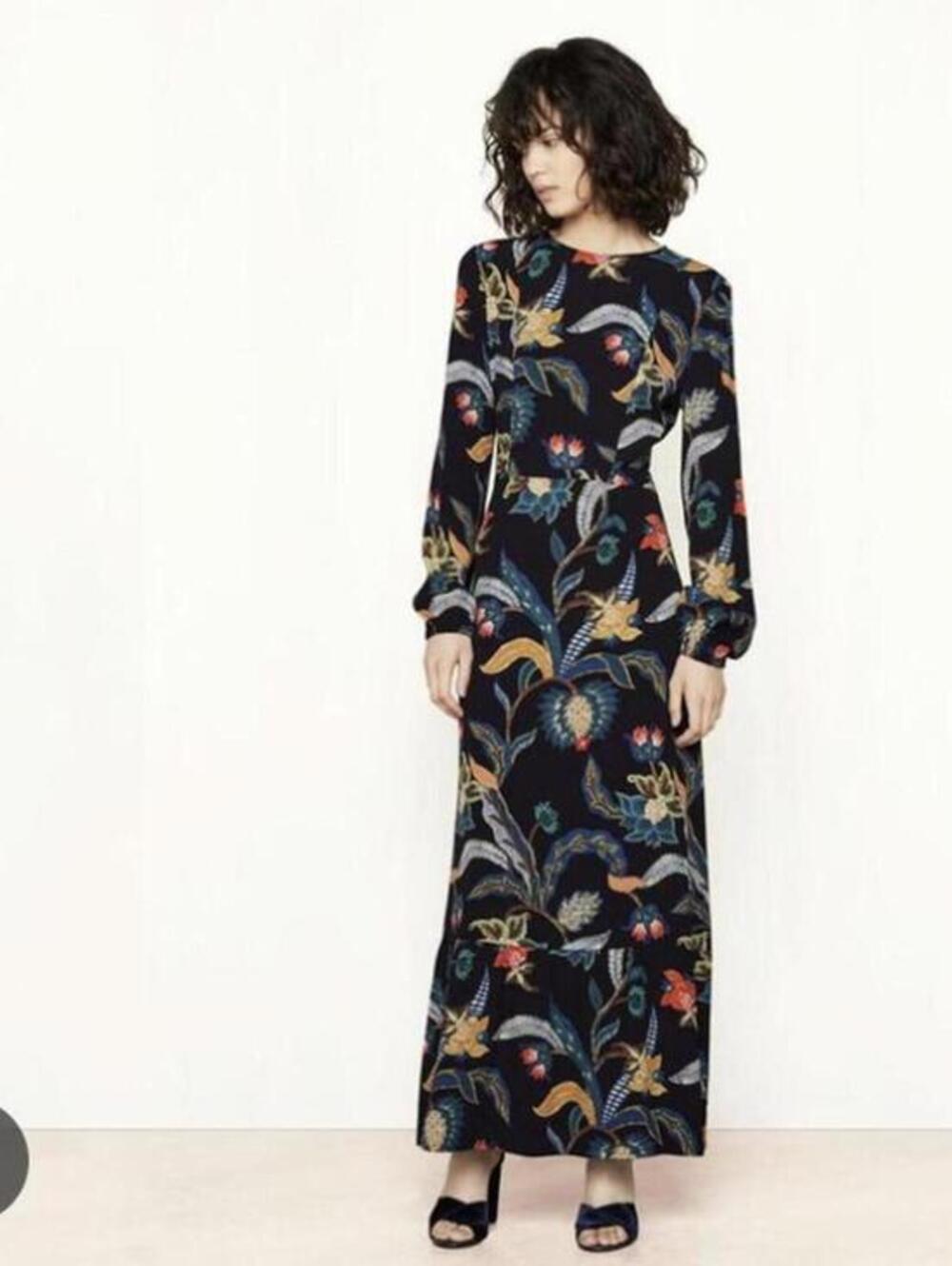 Maje Rousseau Baroque-print Dress M/L Size 3